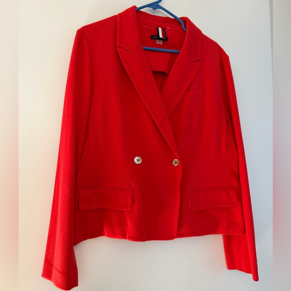 Tommy Hilfiger Bold Red Women's Suit Jacket